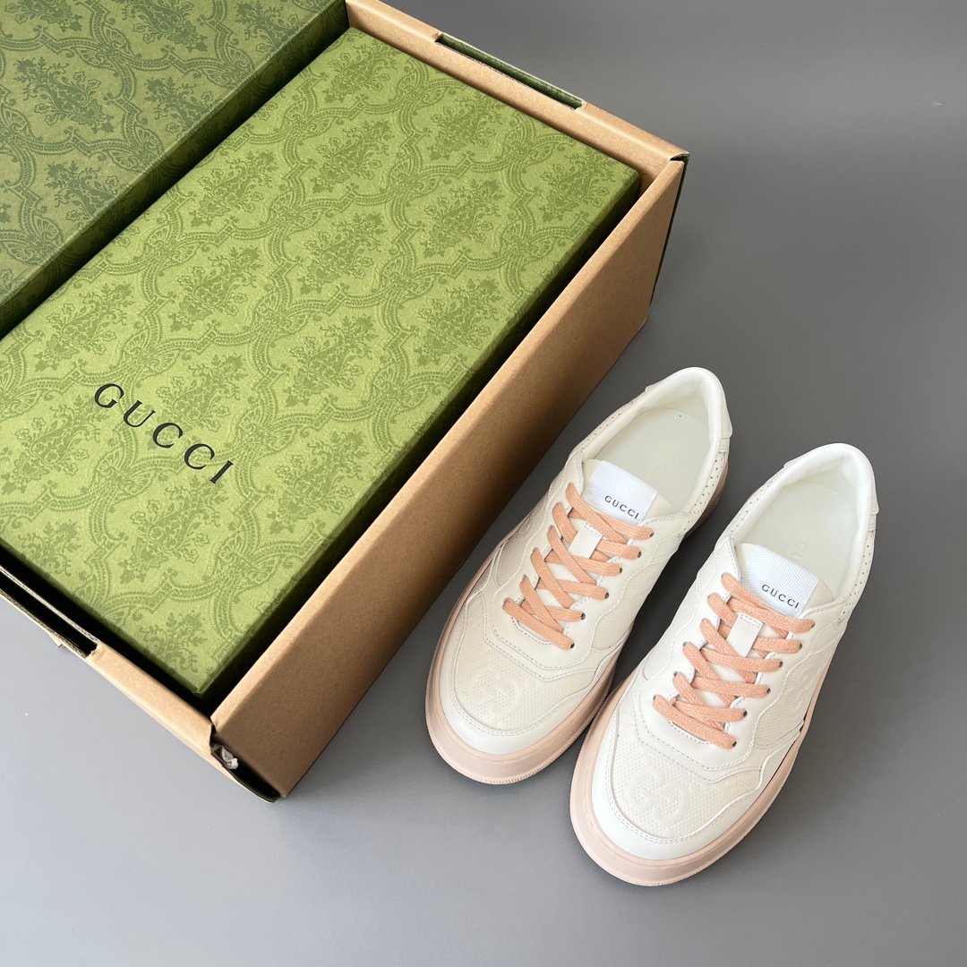 Aurora Custom Gucci Re-Web Perforated GG Leather Chunky Sneaker (Women's Edition) - Image 9