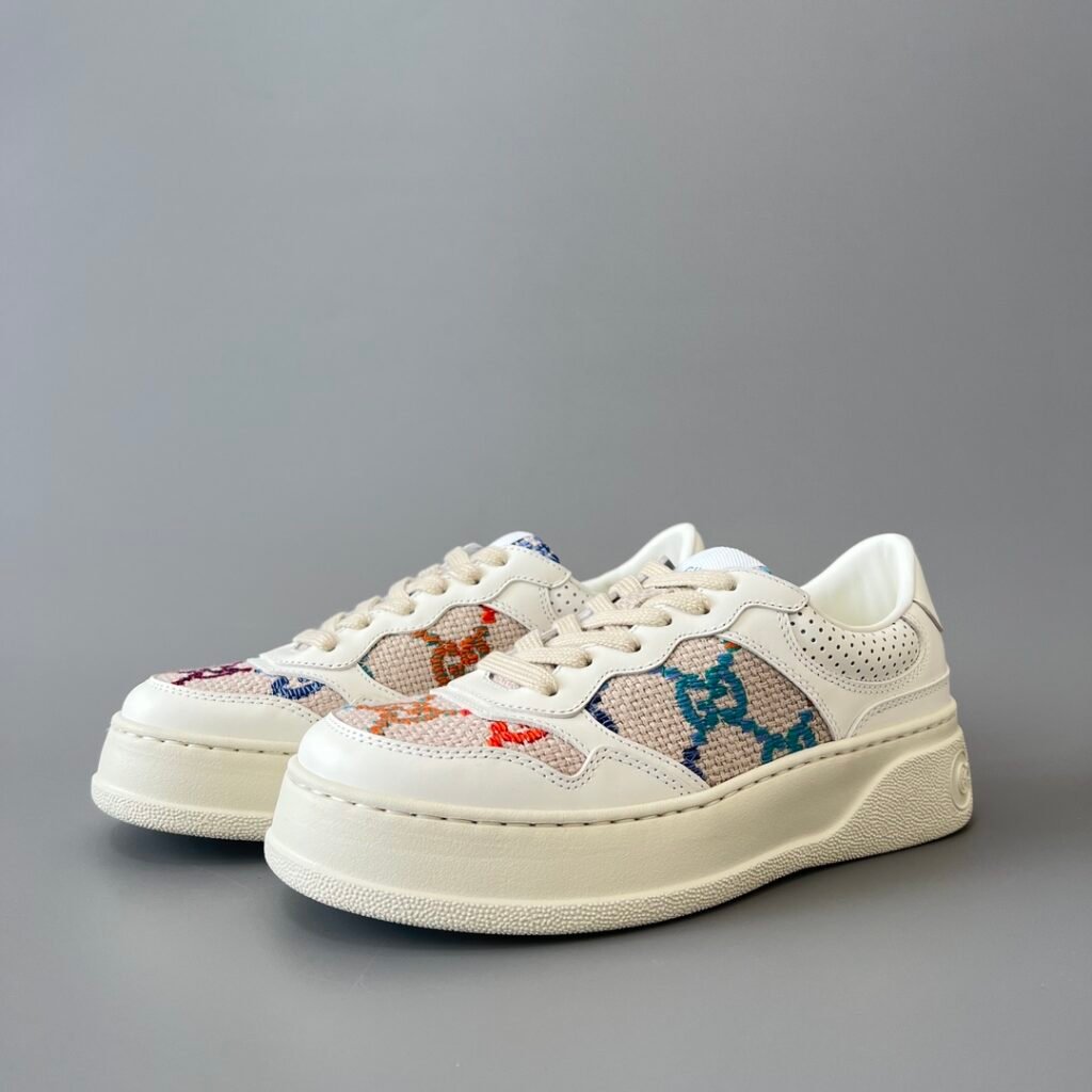 Aurora Custom Gucci Re-Web GG Supreme Color-Embroidered Canvas Chunky Sneaker (Women's Edition)