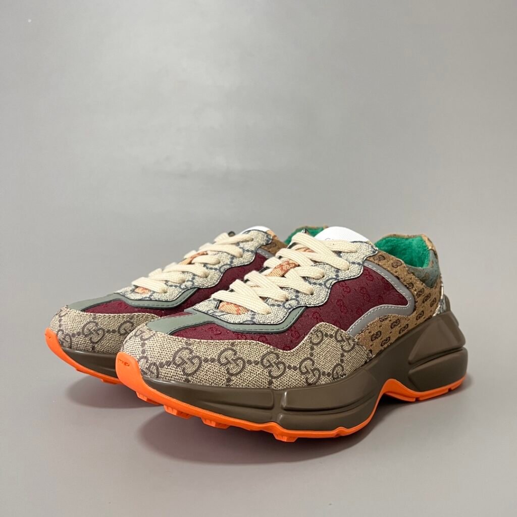 Aurora Custom Gucci Rhyton GG Canvas Multi-Color Chunky Sneaker (Unisex Edition)