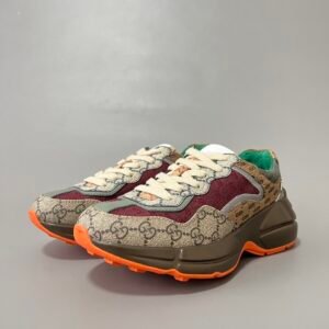 Aurora Custom Gucci Rhyton GG Canvas Multi-Color Chunky Sneaker (Unisex Edition)