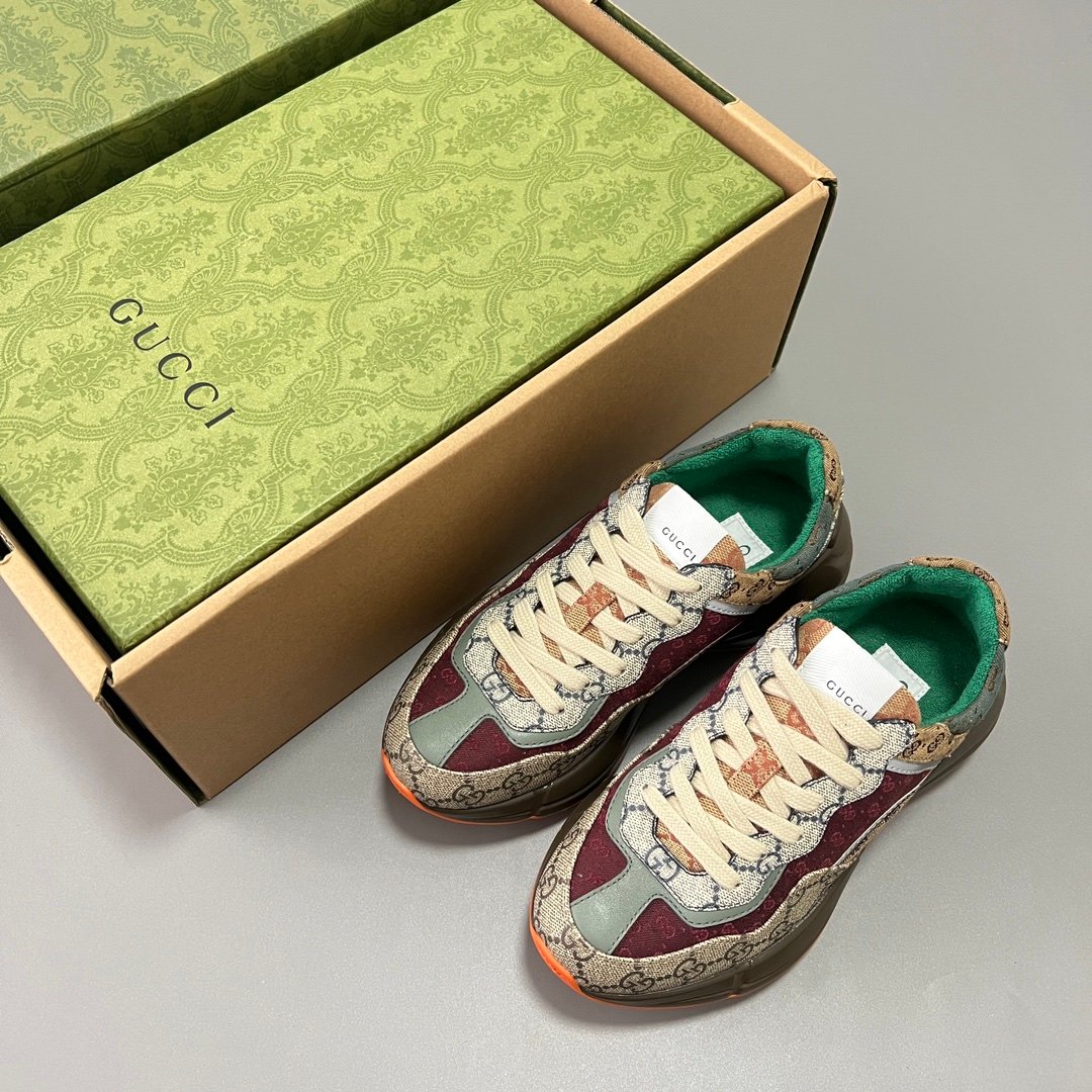 Aurora Custom Gucci Rhyton GG Canvas Multi-Color Chunky Sneaker (Unisex Edition) - Image 9