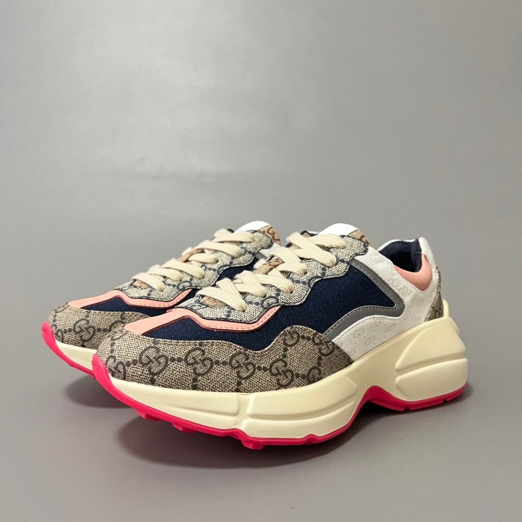Aurora Custom Gucci Rhyton GG Canvas Multi-Color Chunky Sneaker (Women's Edition)