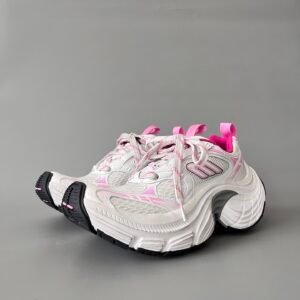AuroraCustom Balenciaga 6XL Series Sakura Pink, Alabaster White & Slate Grey Avant-Garde Luxury Statement Runner (Unisex Edition)