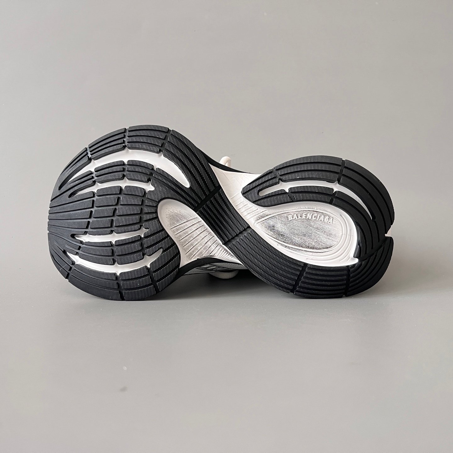 AuroraCustom Balenciaga Circuit Series Alabaster White & Metallic Silver Avant-Garde Luxury Lightweight Runner (Unisex Edition) - Image 6