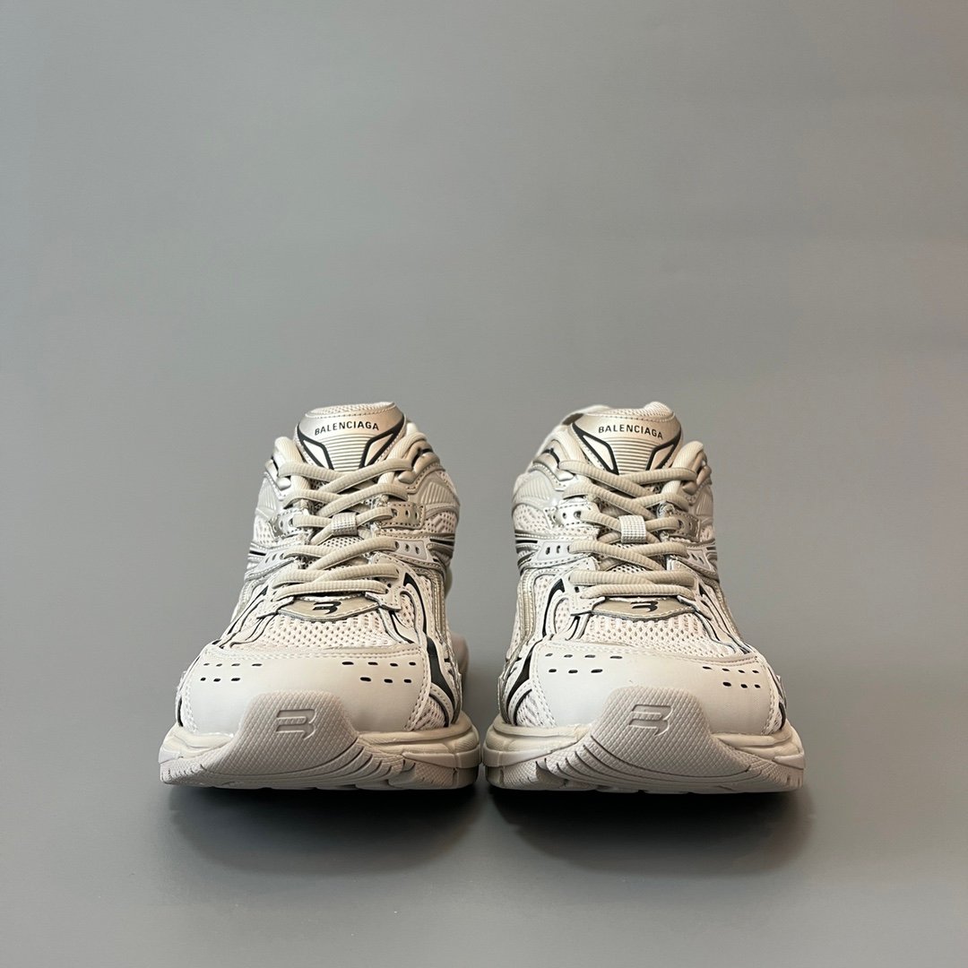 AuroraCustom Balenciaga X-Pander Series Suspended Elastic-Sole Kinetic Sneakers (Vintage Light Grey Edition) - Image 2