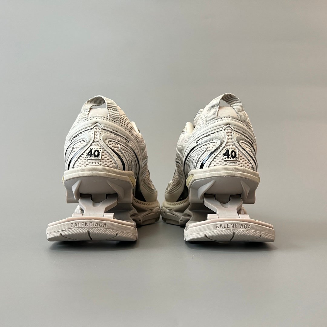 AuroraCustom Balenciaga X-Pander Series Suspended Elastic-Sole Kinetic Sneakers (Vintage Light Grey Edition) - Image 5