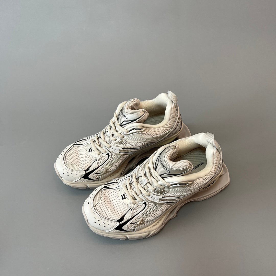 AuroraCustom Balenciaga X-Pander Series Suspended Elastic-Sole Kinetic Sneakers (Vintage Light Grey Edition) - Image 8