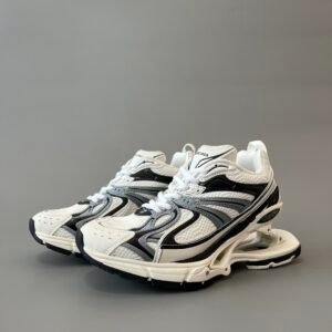 AuroraCustom Balenciaga X-Pander Series Suspended Elastic-Sole Kinetic Sneakers (Retro White & Cyber Grey Edition)