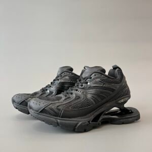 AuroraCustom Balenciaga X-Pander Series Suspended Elastic-Sole Kinetic Sneakers (Triple Matte Black Edition)