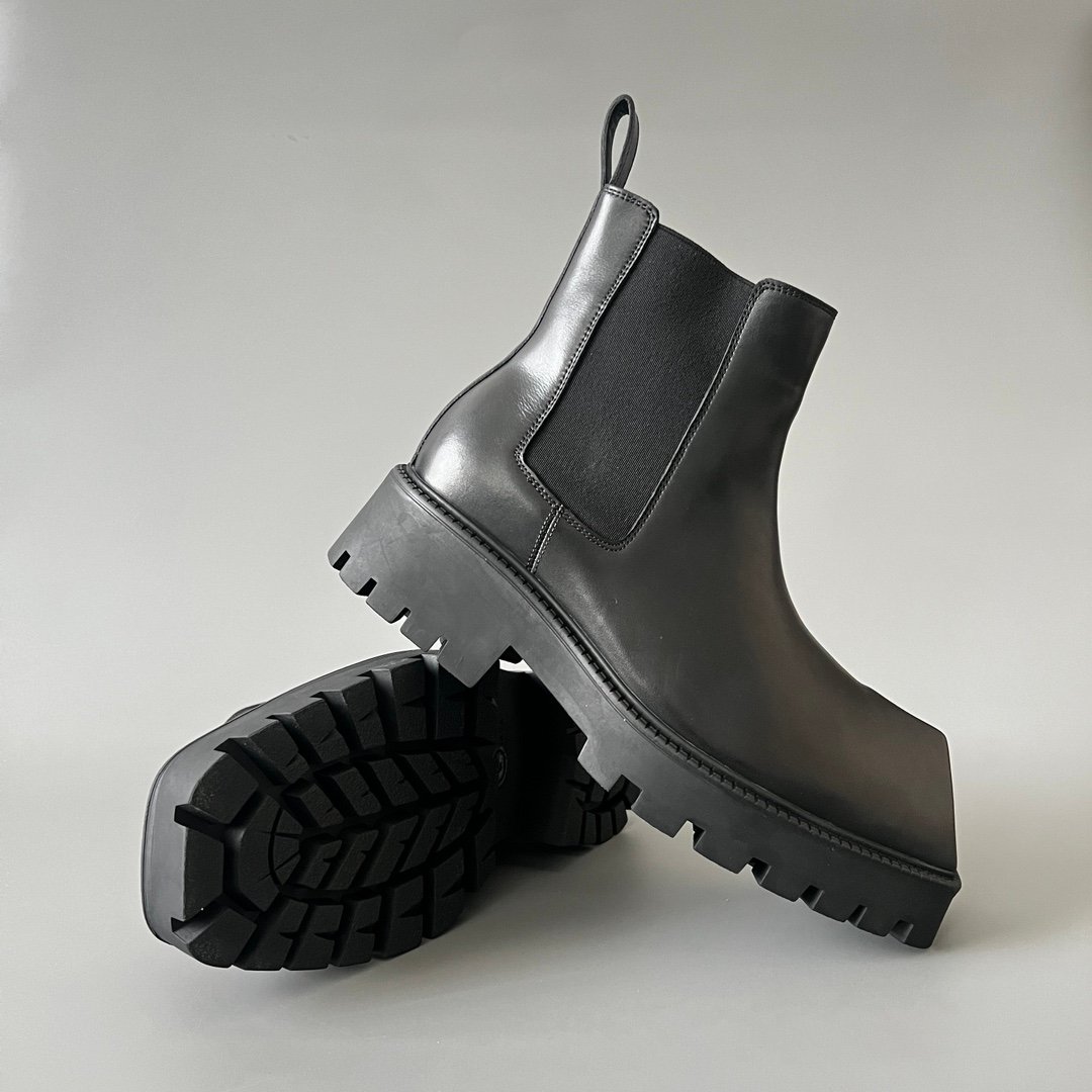 AuroraCustom Balenciaga Rhino Series Premium Smooth Calfskin Heavy-Platform Chelsea Boots (Men's Edition) - Image 7