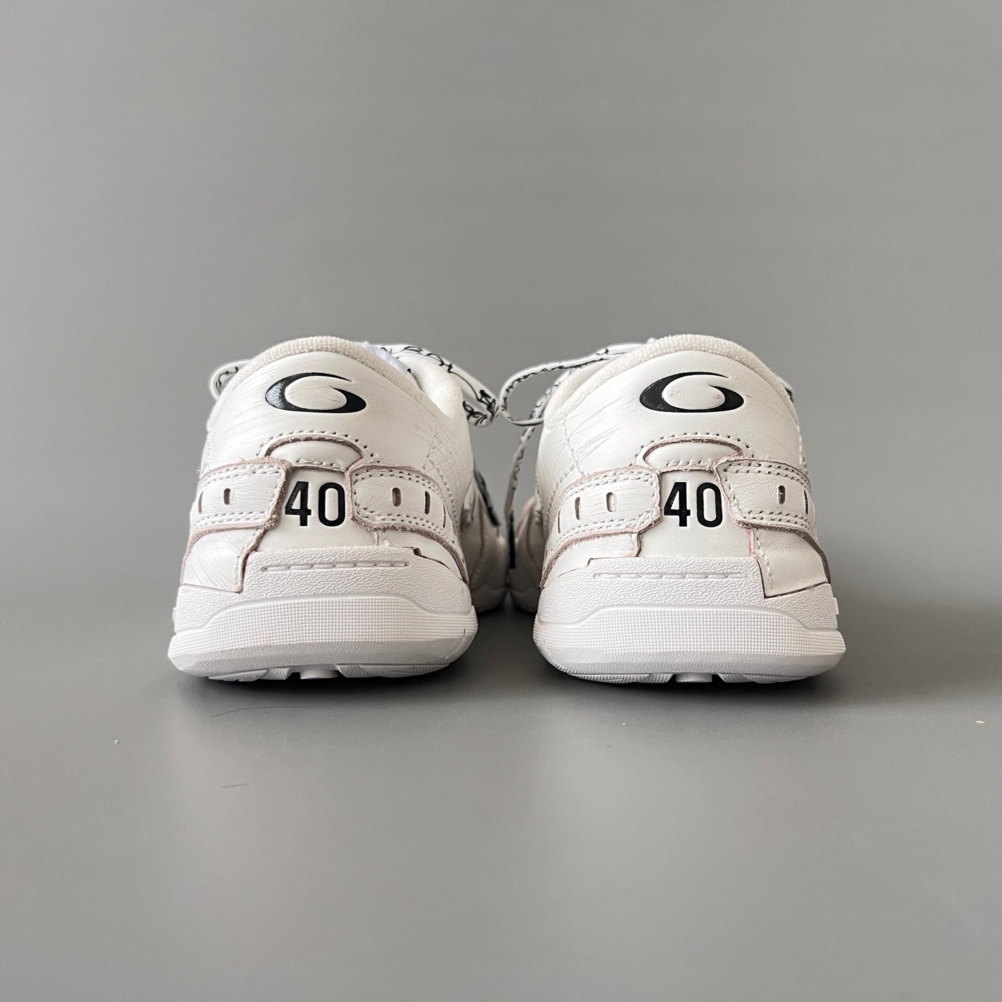AuroraCustom Balenciaga Hamptons Series Pristine White & Black Script Lifestyle Sneaker (Unisex Edition) - Image 5