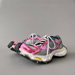 AuroraCustom Balenciaga Stapler Series Heavily Distressed Tech-Mesh Runner Sneakers (Unisex Edition)