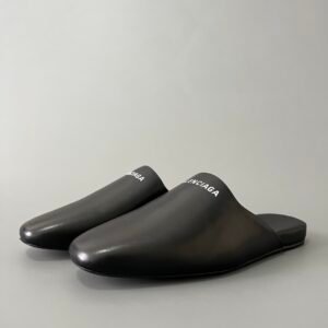 AuroraCustom Balenciaga Cozy Series Smooth Calfskin Flat Mule Sandals (Men's Edition)