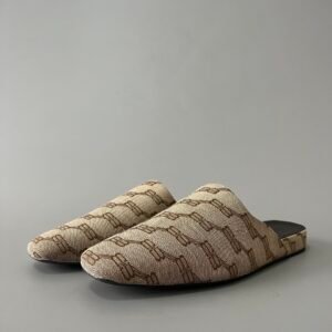 AuroraCustom Balenciaga Cozy Series Monogram Jacquard Flat Mule Sandals (Men's Edition)