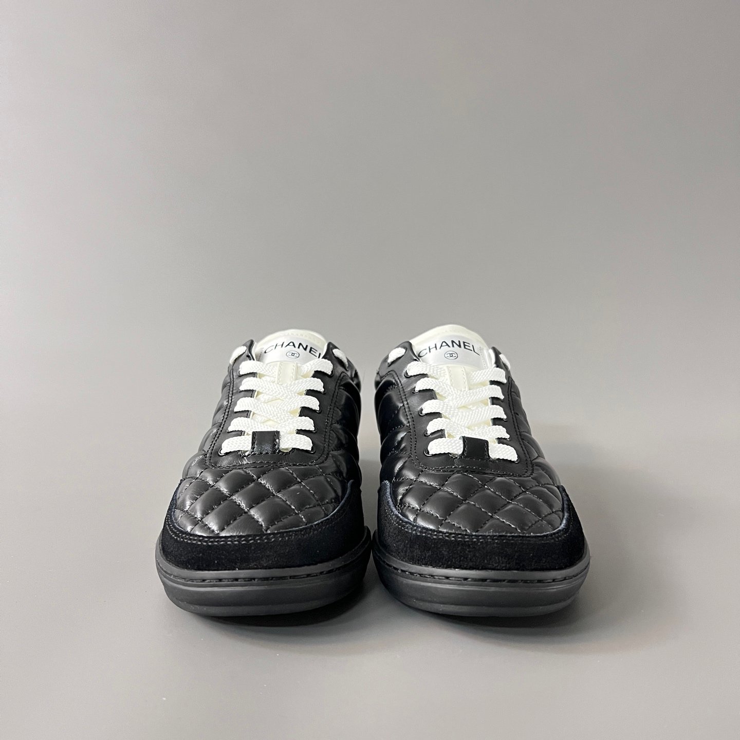 AuroraCustom Chanel 25S Series GAT Lo-Top Sneakers (Stealth Noir Black, Quilted Calfskin & EVA/Rubber Hybrid Sole Edition) - Image 2